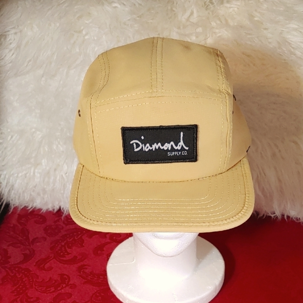 Diamond Supply Co. Gold Snapback Trucker Cap